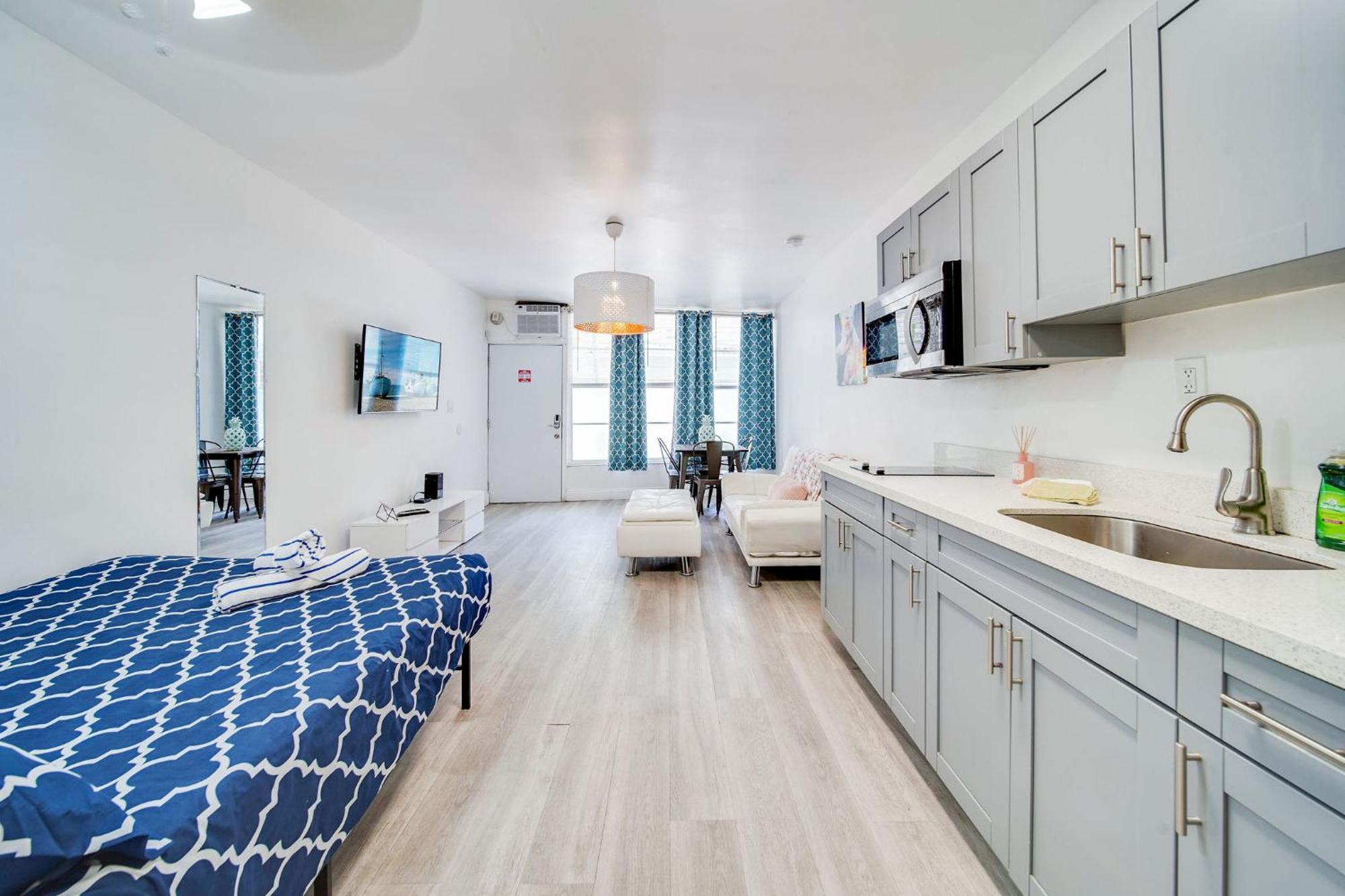 Beachy 1 B/R, W/2 Queen Beds, On Ocean Drive Beach Miami Beach Exterior photo