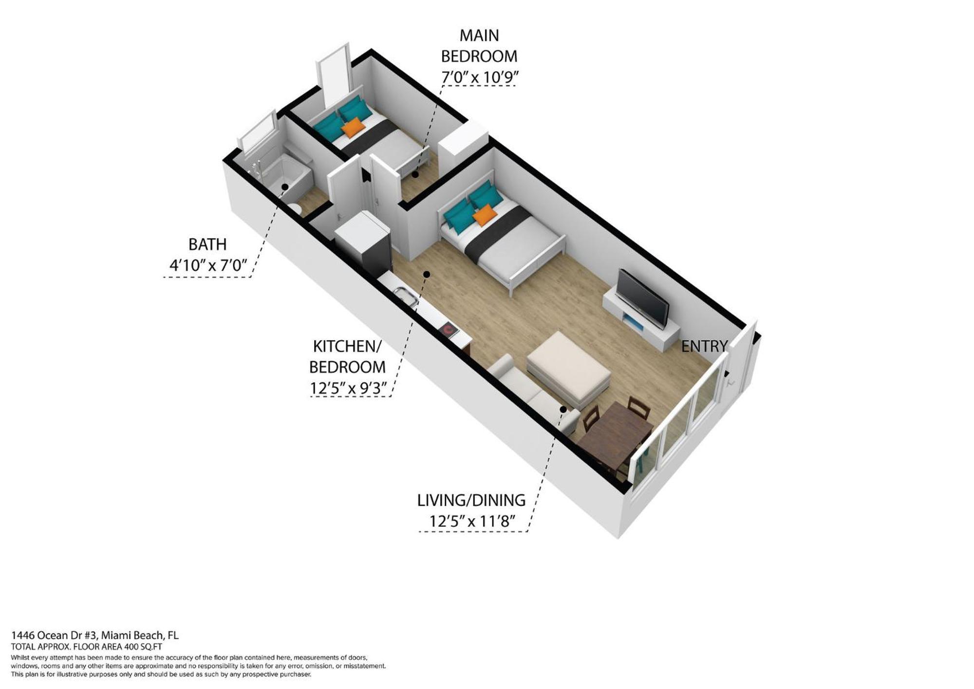 Beachy 1 B/R, W/2 Queen Beds, On Ocean Drive Beach Miami Beach Exterior photo